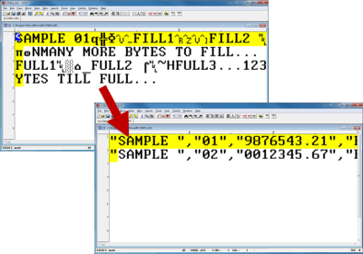 Convert EBCDIC to ASCII with vEdit