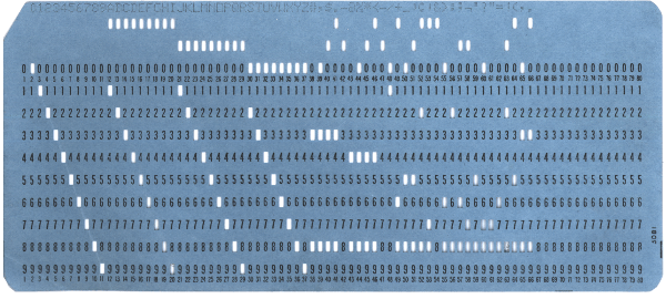 EBCDIC Punch Card